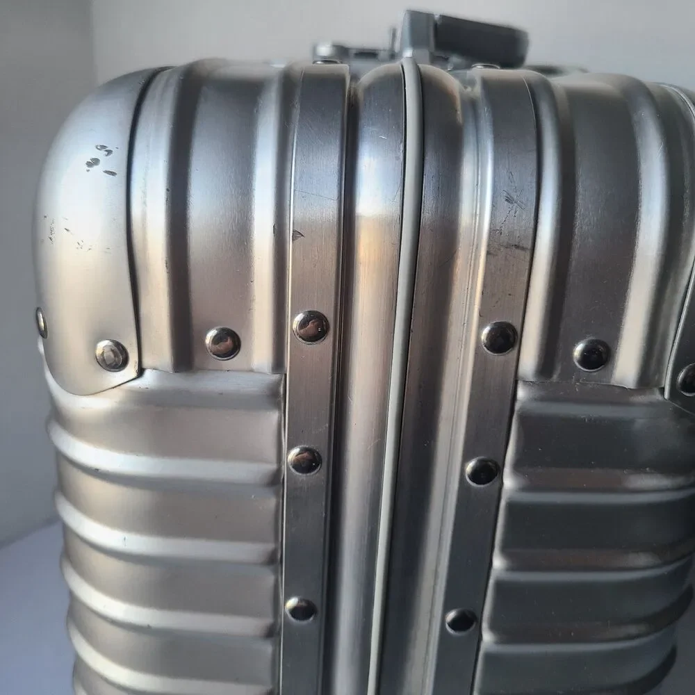 Rimowa Compact Business Trolley Aluminum Rolling Case Lock Custom Foam Insert